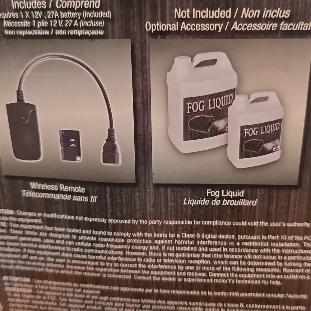 400W Fog Machine with Remote and Hanging Bracket
